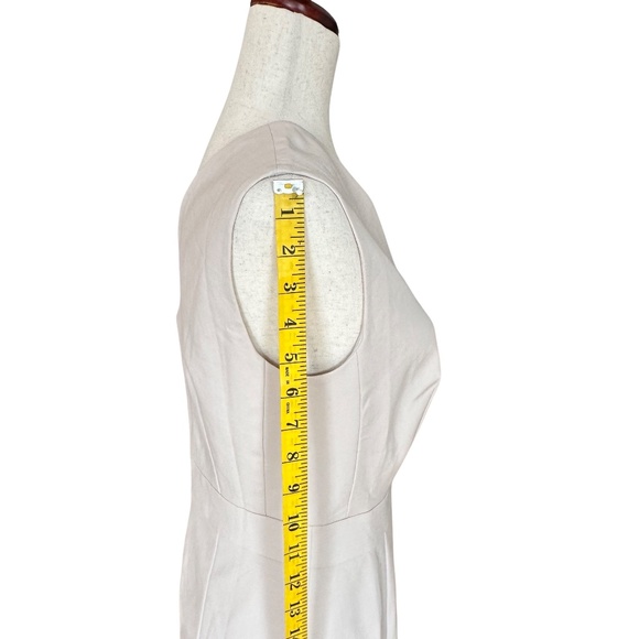 NWT Ann Taylor Double V Seamed Sheath Bi-Stretch Pebble Gray Melange Size 4 - Picture 10 of 13